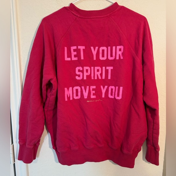 Spiritual Gangster x Peloton Hot Pink Pullover Crewneck Sweatshirt Womens Size M - Picture 8 of 9
